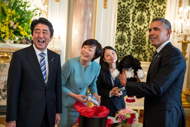 President Barack Obama, Prime Minister Abe, Akie Abe