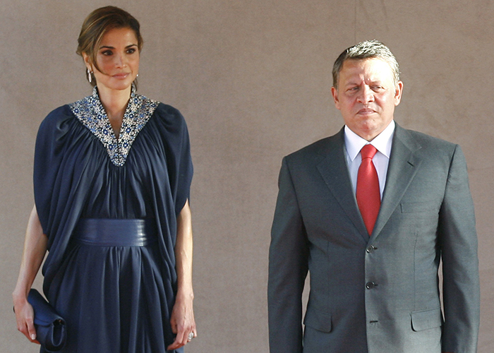 ヨルダンのアブドラ国王とラーニア王妃 (© AP Images)