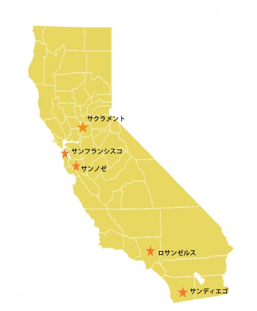 CA State-Major Cities