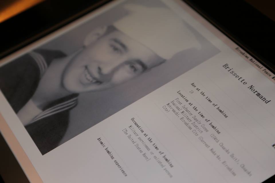 ノルマンド・ブリセット三等空兵は原爆の犠牲者として広島国立平和祈念館に登録された