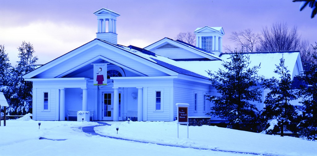 ノーマンロックウェル美術館の雪景色（by Art Evgans、マサチューセッツ州政府観光局）