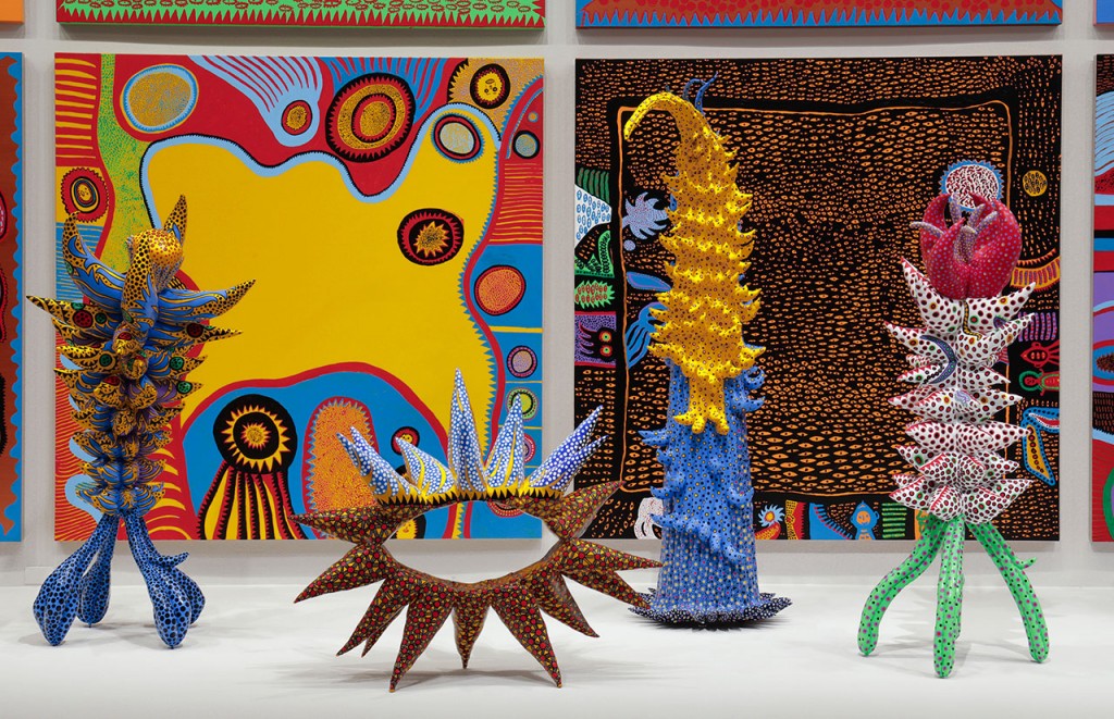 Several whimsical sculptures and paintings (Hirshhorn Museum)