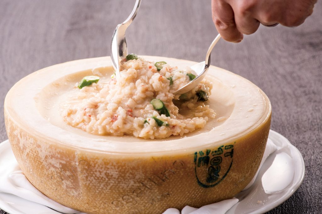 risotto made with snow crab and sparkling wine 