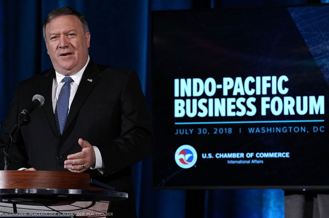 U.S. Secretary of State Mike Pompeo on July 30, 2018. (© Alex Wong/Getty Images)