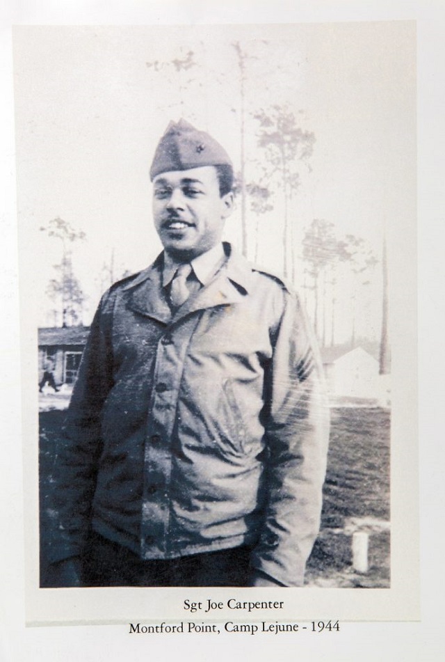 Joseph Carpenter at Montford Point in 1944. (Courtesy photo)