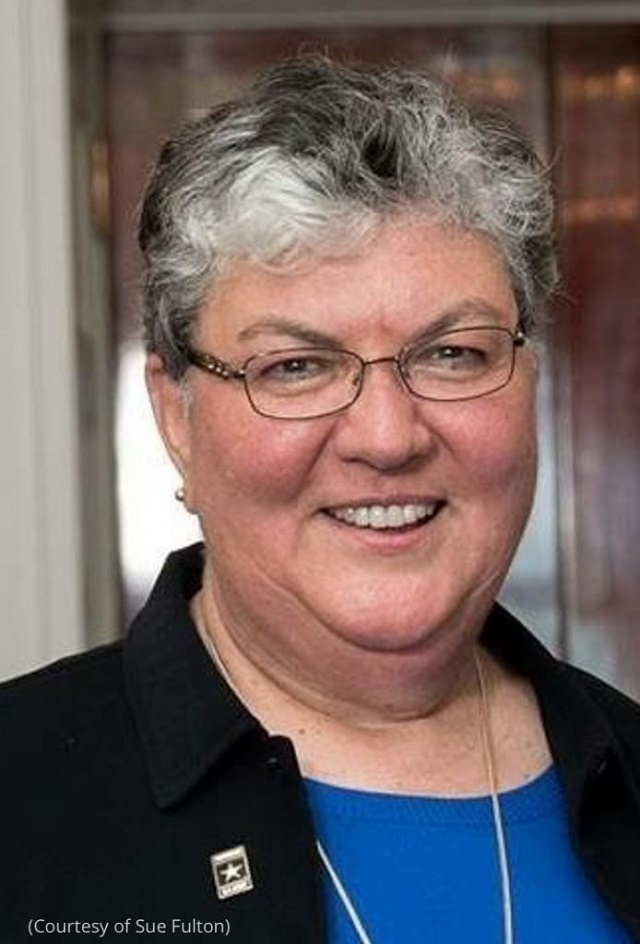 スー・フルトンさん。2011年、オバマ大統領からウエスト・ポイント理事会への任命を受けた (Courtesy of Sue Fulton)