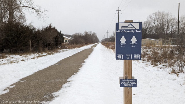 The Martin Luther King Jr. Equality Trail in Jackson, Michigan. (Courtesy of Experience Jackson)
