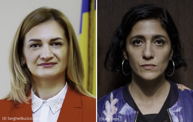 Left: Doina Gherman (© SergheiBucico.com) Right: Carmen Gheorghe (State Dept.)