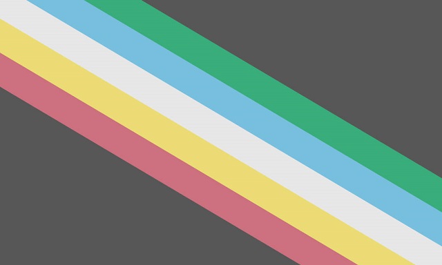 The Disability Pride flag (Public domain)